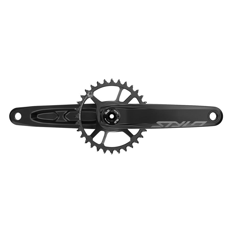 Cranksets and Arms TruVativ TruVativ STYLO 6K Aluminum Eagle Crankset - 170mm 12-Speed 32t Direct Mount DUB Spindle Interface BLK Dark Slate Gray