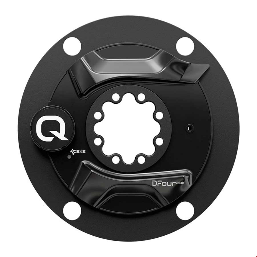 Crank Spider Quarq Quarq DFour AXS DUB Power Meter Spider - 110 BCD 8-Bolt Crank Interface BLK Dark Slate Gray