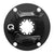 Crank Spider Quarq Quarq DFour AXS DUB Power Meter Spider - 110 BCD 8-Bolt Crank Interface BLK Dark Slate Gray