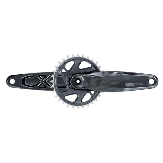 Cranksets and Arms SRAM SRAM GX Eagle Boost Crankset - 175mm 12-Speed 32t Direct Mount DUB Spindle Interface Lunar 55mm Chainline Dark Slate Gray