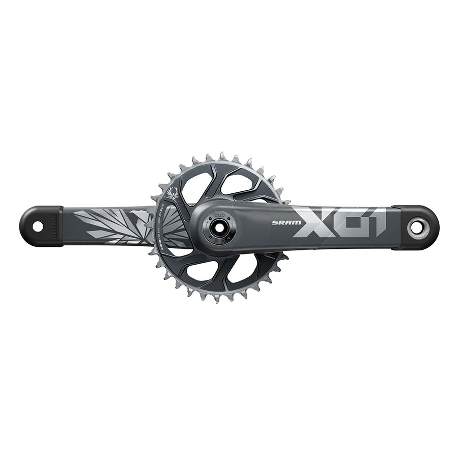 Cranksets and Arms SRAM SRAM X01 Eagle Boost Crankset - 165mm 12-Speed 32t Direct Mount DUB Spindle Interface Lunar/Polar C2 Dark Slate Gray