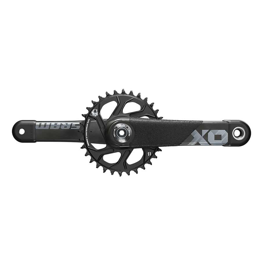 Cranksets and Arms SRAM SRAM X01 All Downhill Crankset - 170mm 10/11-Speed 34t Direct Mount DUB Spindle Interface BLK B1 Dark Slate Gray