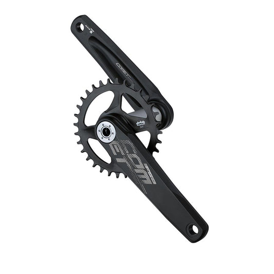 Cranksets and Arms FSA Full Speed Ahead Comet Modular Crankset - 175mm 11/12-Speed 32t Direct Mount Full Speed Ahead MegaExo Spindle Interface BLK Dark Slate Gray