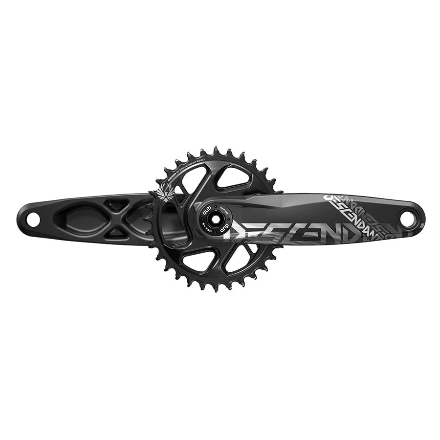 Cranksets and Arms TruVativ Truvativ Descendant 7K Eagle Crankset Speed: 11/12 Spindle: 28.99mm BCD: Direct Mount 32 DUB 165mm Black SuperBoost+ Dark Slate Gray