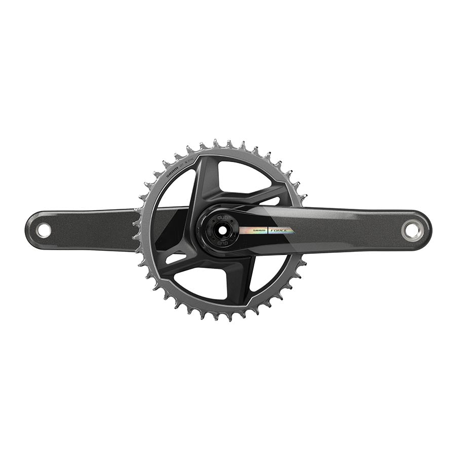 Cranksets and Arms SRAM SRAM Force D2 1x Crankset Speed: 12 Spindle: 28.99mm BCD: Direct Mount 40 DUB 167.5mm Black Road Disc Dark Slate Gray