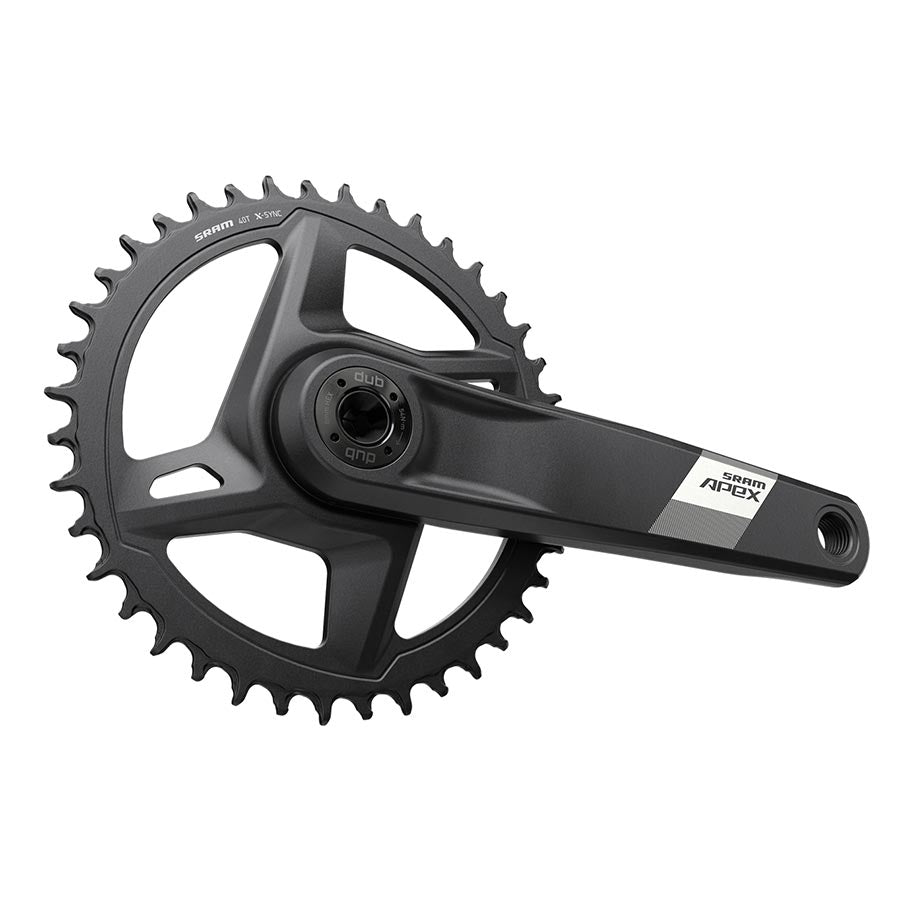Cranksets and Arms SRAM SRAM Apex D1 Crankset Speed: 12 Spindle: 28.99mm BCD: Direct Mount 42 DUB 165mm Black Cannondale AI Dark Slate Gray