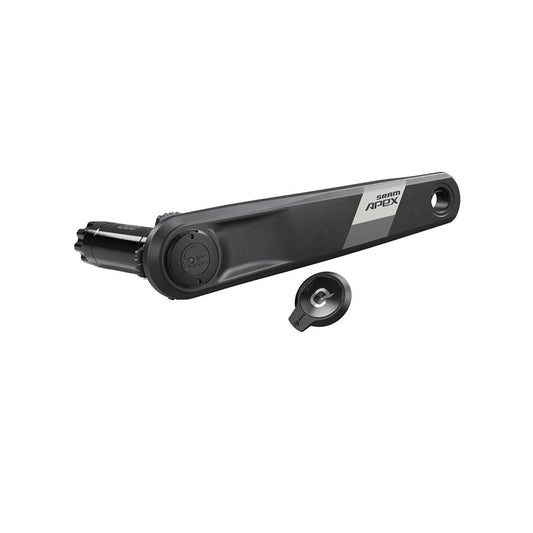 Cranksets and Arms SRAM SRAM Apex AXS Wide Left Crank Arm Power Meter Spindle Assembly - 160mm 12-Speed DUB Spindle Interface BLK D1 Dark Slate Gray