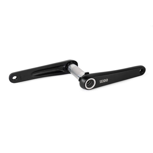 Cranksets and Arms Seido Seido Lyer Crankset Spindle: 30mm 30mm 170mm Black Road Disc Set Dark Slate Gray