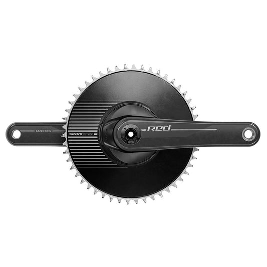 Cranksets and Arms SRAM SRAM Red DUB 1x Aero E1 Crankset Speed: 12 Spindle: 28.99mm BCD: Direct Mount SRAM 8 Bolt 50 DUB 167.5mm Black Road Dark Slate Gray