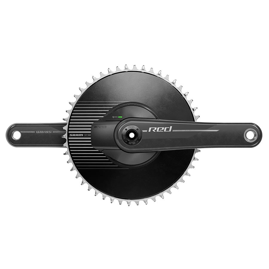 Power Meter Cranksets SRAM SRAM Red AXS 1x Aero Power Meter E1 Power Meter Crankset Speed: 12 Spindle: 28.99mm BCD: Direct Mount SRAM 8 Bolt 50 DUB 167.5mm Black Road Dark Slate Gray