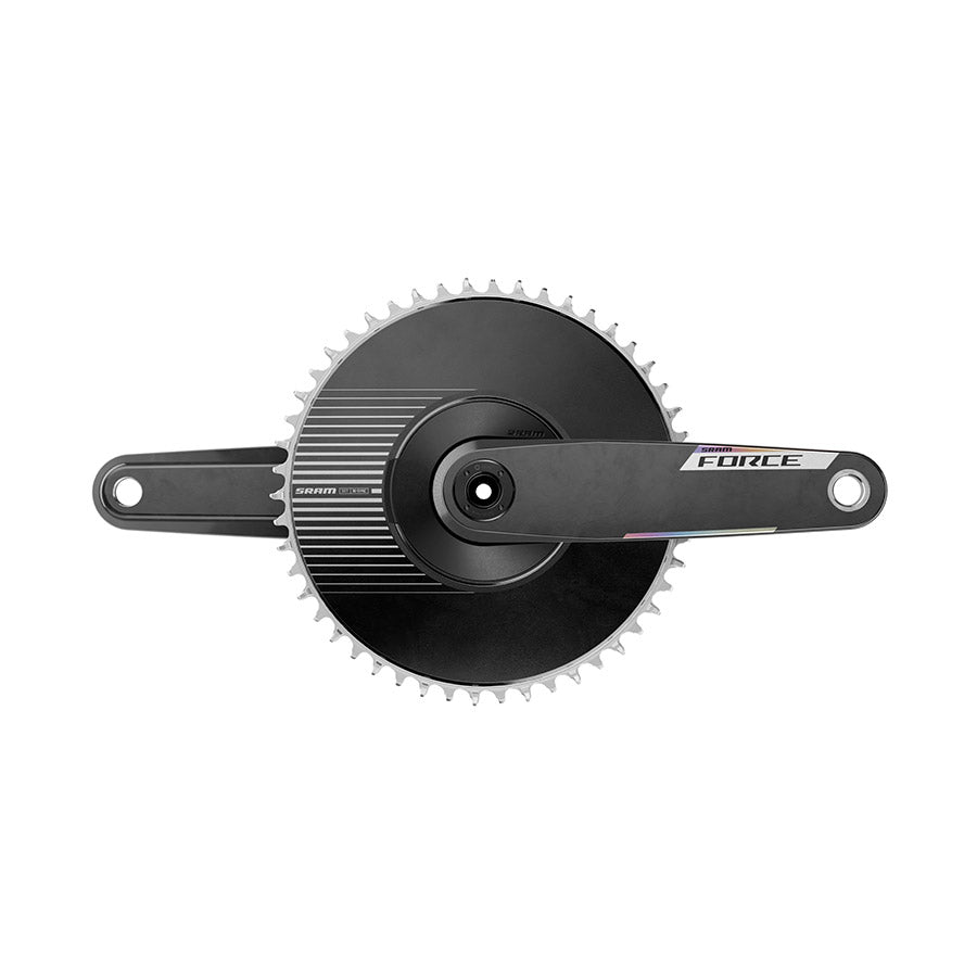Cranksets and Arms SRAM SRAM Force 1x Aero E1 Crankset Speed: 12/13 Spindle: 28.99mm BCD: Direct Mount SRAM 8 Bolt 50 DUB 170mm Black Road Dark Slate Gray