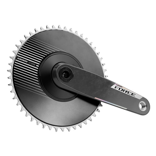 Cranksets and Arms SRAM SRAM Force 1x Aero E1 Crankset Speed: 12/13 Spindle: 28.99mm BCD: Direct Mount SRAM 8 Bolt 50 DUB 175mm Black Road Dark Slate Gray