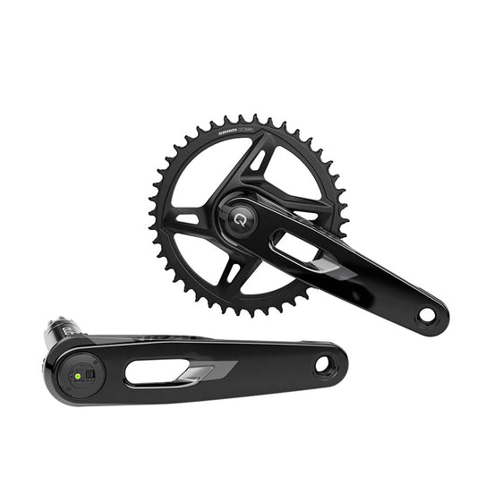 Cranksets and Arms SRAM SRAM Force 1 AXS Power Meter Crankset - 165mm 12-Speed 50t Aero PM Chainring 8-Bolt Direct Mount DUB Spindle Carbon E1 Dark Slate Gray