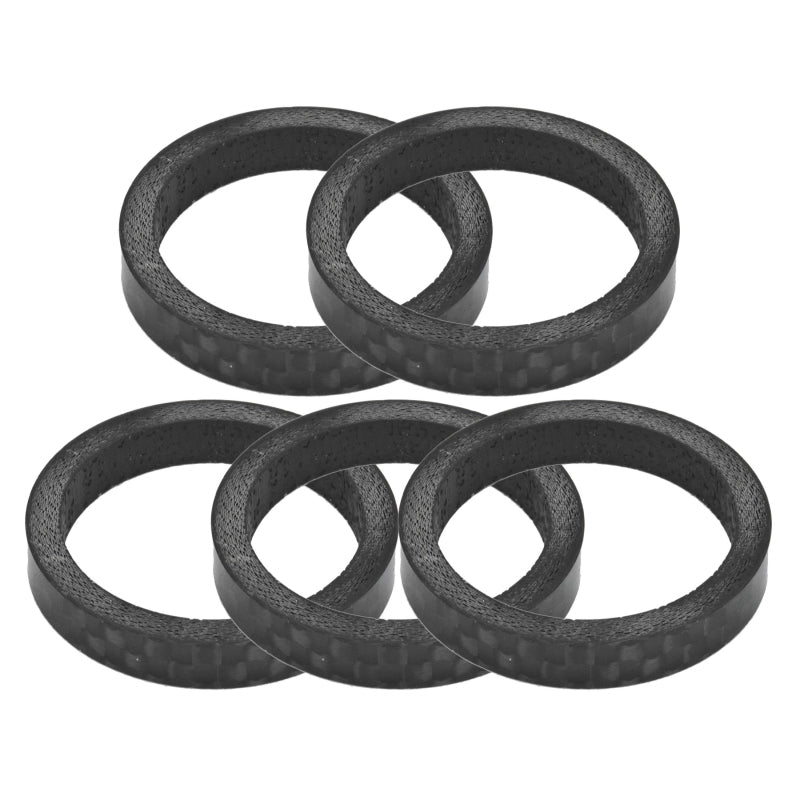Headsets Origin8 Origin8 3K Carbon Fiber Headset Spacers SHIS Spacer 1` x 5mm Carbon 5 Spacers Carbon Dark Slate Gray