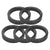 Headsets Origin8 Origin8 3K Carbon Fiber Headset Spacers SHIS Spacer 1` x 5mm Carbon 5 Spacers Carbon Dark Slate Gray