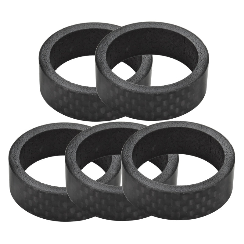 Headsets Origin8 Origin8 3K Carbon Fiber Headset Spacers SHIS Spacer 1` x 10mm Carbon 5 Spacers Carbon Dark Slate Gray