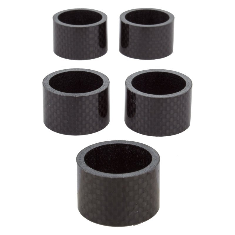 Headsets Origin8 Origin8 3K Carbon Fiber Headset Spacers SHIS Spacer 1` x 20mm Carbon 5 Spacers Carbon Dark Slate Gray