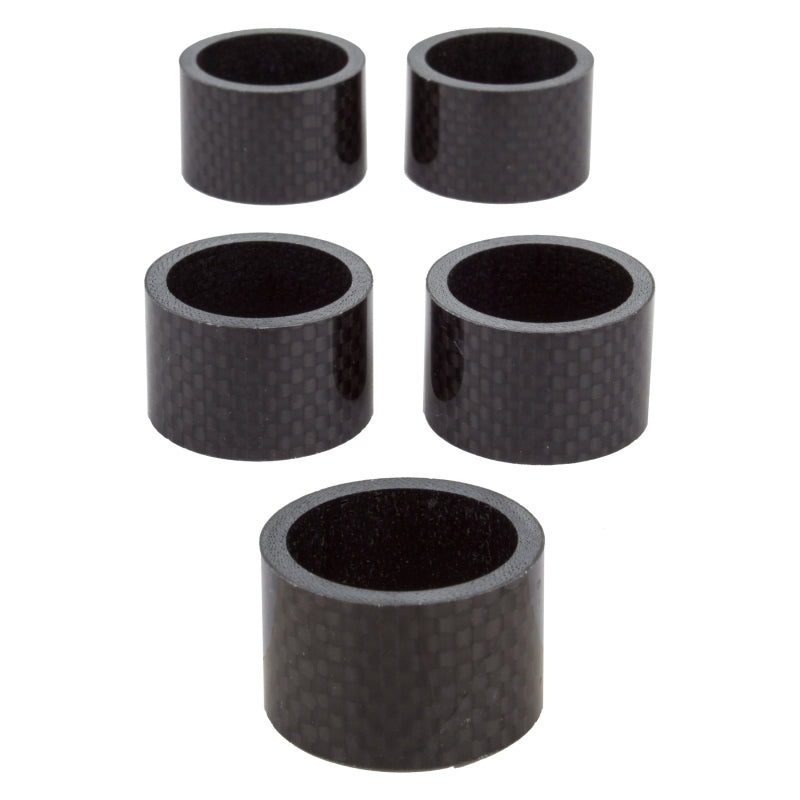 Origin8 3K Carbon Fiber Headset Spacers SHIS Spacer 1` x 20mm Carbon 5 Spacers Carbon