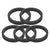 Headsets Origin8 Origin8 3K Carbon Fiber Headset Spacers SHIS Spacer 1-1/8` x 5mm Carbon 5 Spacers Carbon Dark Slate Gray
