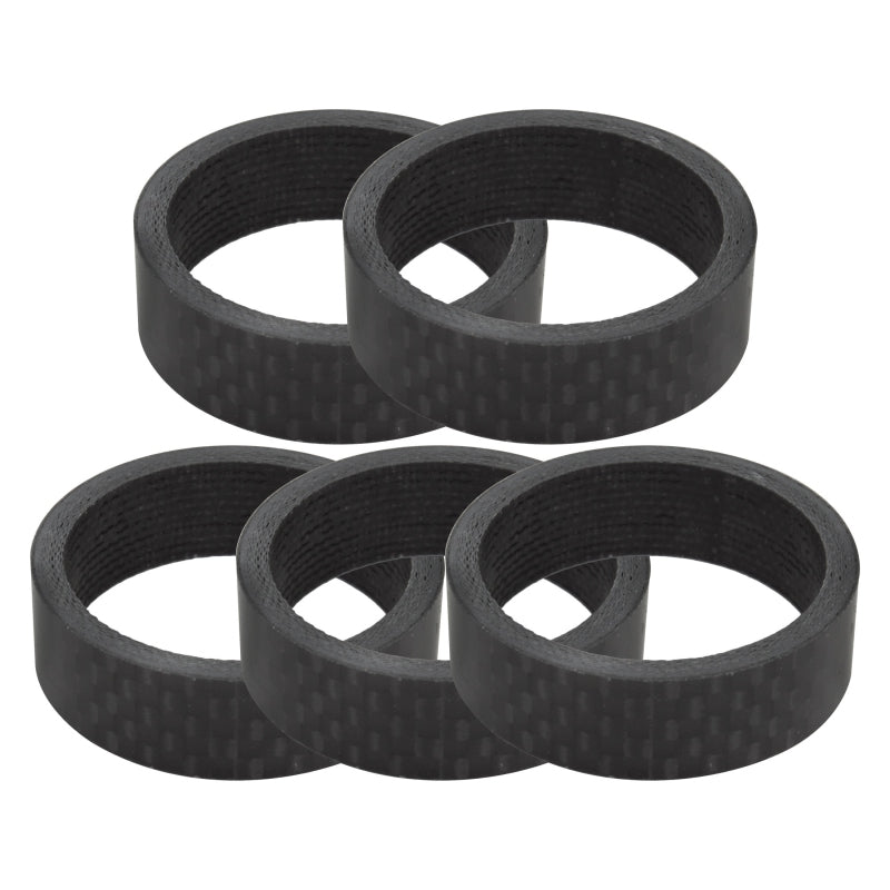 Headsets Origin8 Origin8 3K Carbon Fiber Headset Spacers SHIS Spacer 1-1/8` x 10mm Carbon 5 Spacers Carbon Dark Slate Gray
