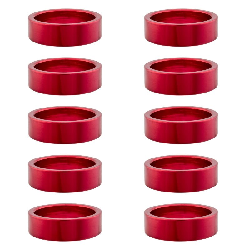 Headsets Origin8 Origin8 Alloy Headset Spacers SHIS Spacer 1-1/8` x 10mm Red 10 to a bag Alloy Brown