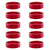 Headsets Origin8 Origin8 Alloy Headset Spacers SHIS Spacer 1-1/8` x 10mm Red 10 to a bag Alloy Brown