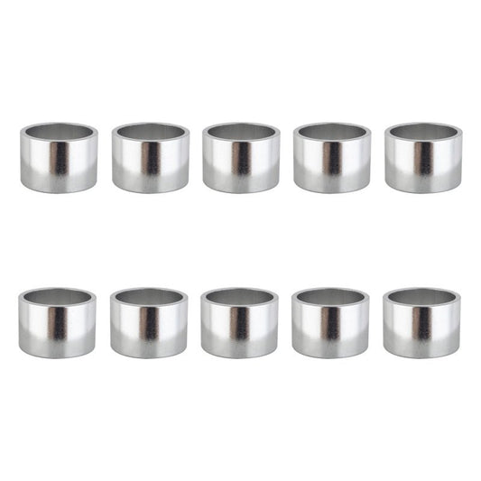 Headsets Origin8 Origin8 Alloy Headset Spacers SHIS Spacer 1` x 20mm Silver 10 to a bag Alloy Light Gray