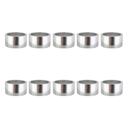 Headsets Origin8 Origin8 Alloy Headset Spacers SHIS Spacer 1-1/8` x 20mm Silver 10 to a bag Alloy Light Gray