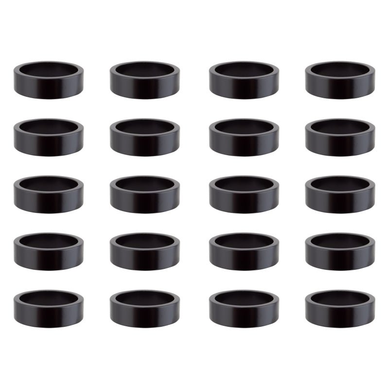Headsets Origin8 Origin8 Bulk Alloy Headset Spacers SHIS Spacer 1-1/8` x 10mm Black Jar of 20 Dark Slate Gray