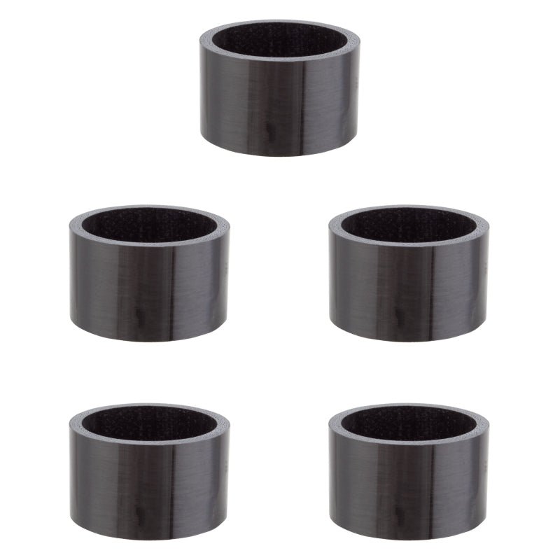 Headsets Origin8 Origin8 UD Carbon Fiber Headset Spacers SHIS Spacer 1-1/8` x 20mm Carbon 5 Spacers Carbon Dark Slate Gray