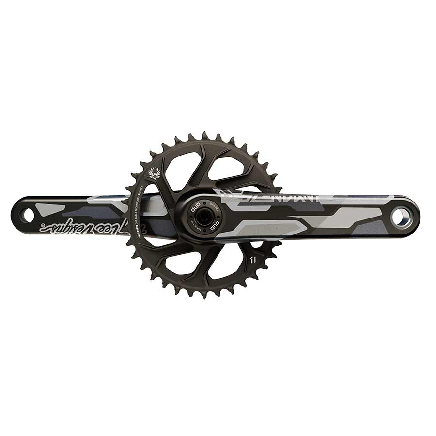 Cranksets and Arms TruVativ Truvativ Descendant CoLab DH DUB Crankset Spindle: 28.99mm 32 DUB 165mm Black Boost Dark Slate Gray