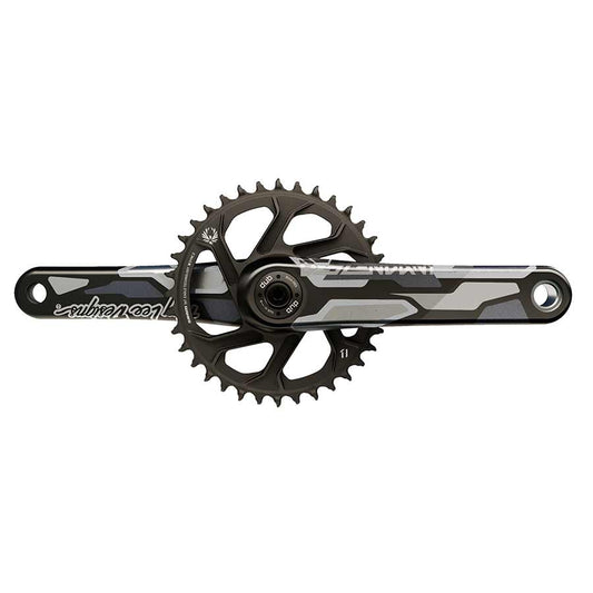 Cranksets and Arms TruVativ Truvativ Descendant CoLab DH DUB Crankset Spindle: 28.99mm 32 DUB 165mm Black Boost Dark Slate Gray