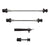 Hubs Sunlite Sunlite Locking Skewers w/ Key Front/Rear Dark Slate Gray