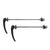 QR Skewers Zipp Speed Weaponry Zipp Tangente Quick Release Skewer Set - 100mm/130mm Titanium BLK With BLK Logo Dark Slate Gray