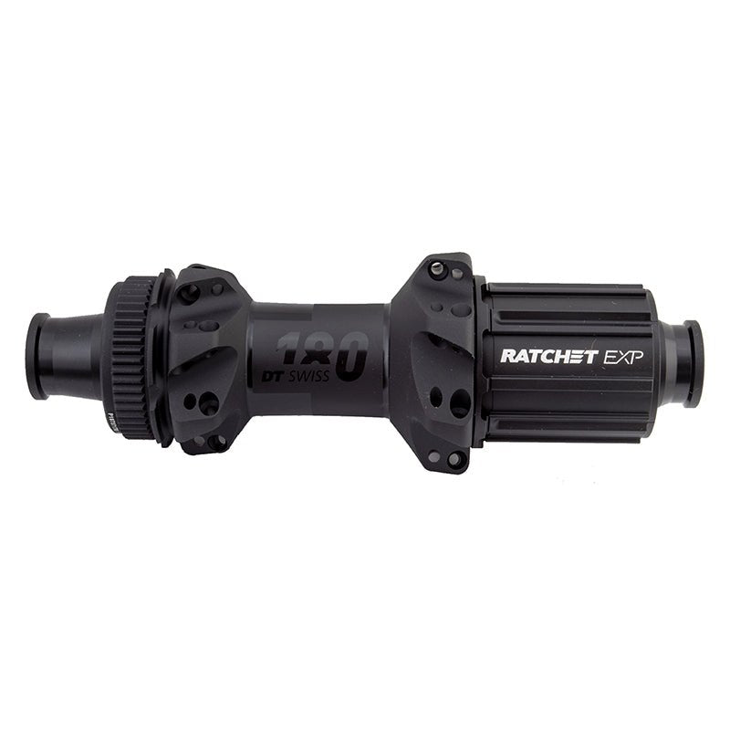 Hubs DT Swiss DT Swiss 180 EXP Rear Hub - 12 x 142mm Center-Lock HG 11 Road BLK 28H Straight Pull 36pt Dark Slate Gray