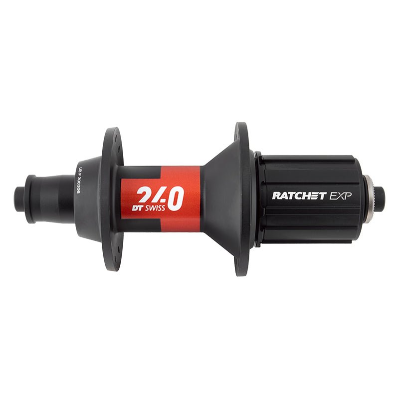 Hubs DT Swiss DT Swiss 240 EXP Rear Hub - QR x 130mm Rim Brake HG 11 Road BLK/Red 24H 36pt Dark Slate Gray