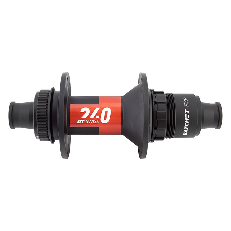 Hubs DT Swiss DT Swiss 240 EXP Rear Hub - 12 x 142mm Center-Lock XDR Black/Red 24H 36pt Dark Slate Gray