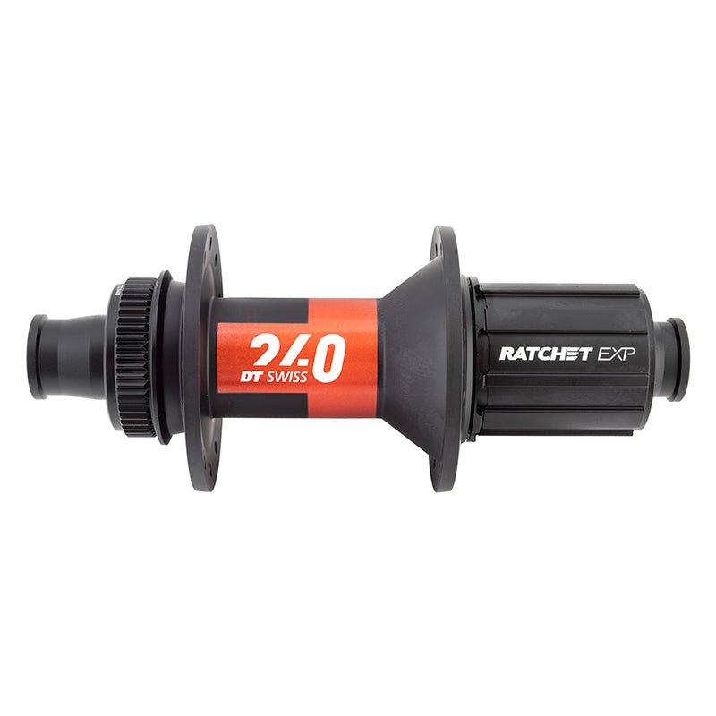 Hubs DT Swiss DT Swiss 240 EXP Rear Hub - 12 x 142mm Center-Lock HG 11 Road BLK/Red 24H 36pt Dark Slate Gray