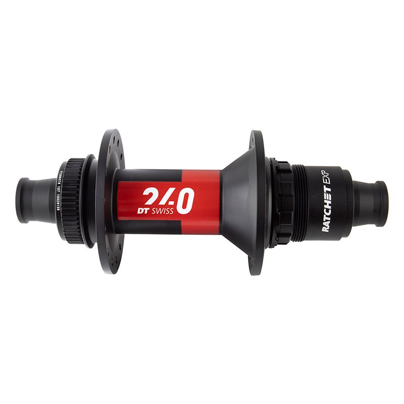 Hubs DT Swiss DT Swiss 240 EXP Rear Hub - 12 x 148mm Center-Lock XD Black/Red 28H 36pt Dark Slate Gray
