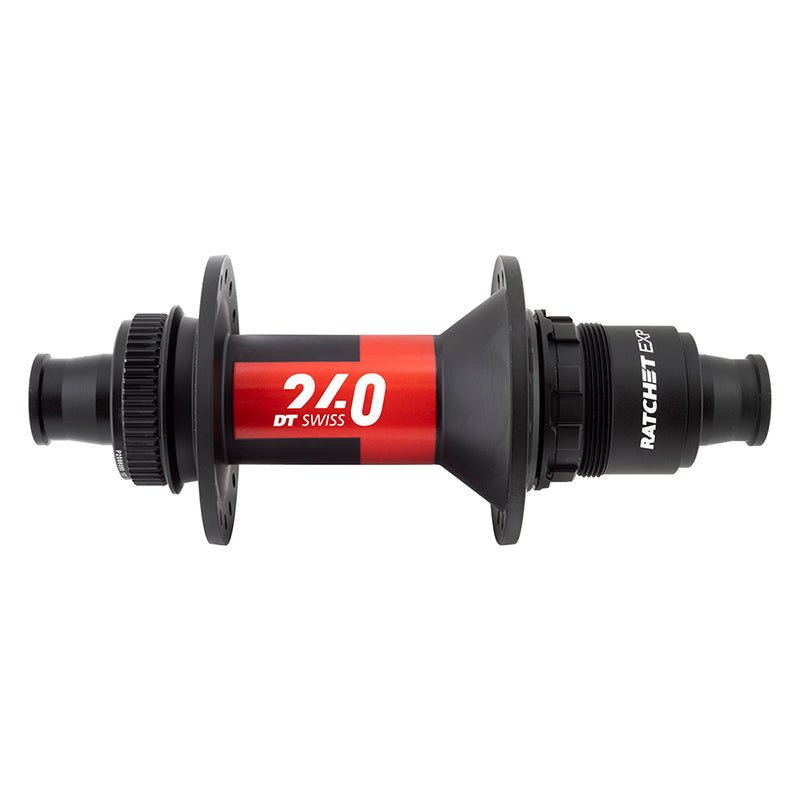 Hubs DT Swiss DT Swiss 240 EXP Rear Hub - 12 x 148mm Center-Lock XD Black/Red 32H 36pt Dark Slate Gray