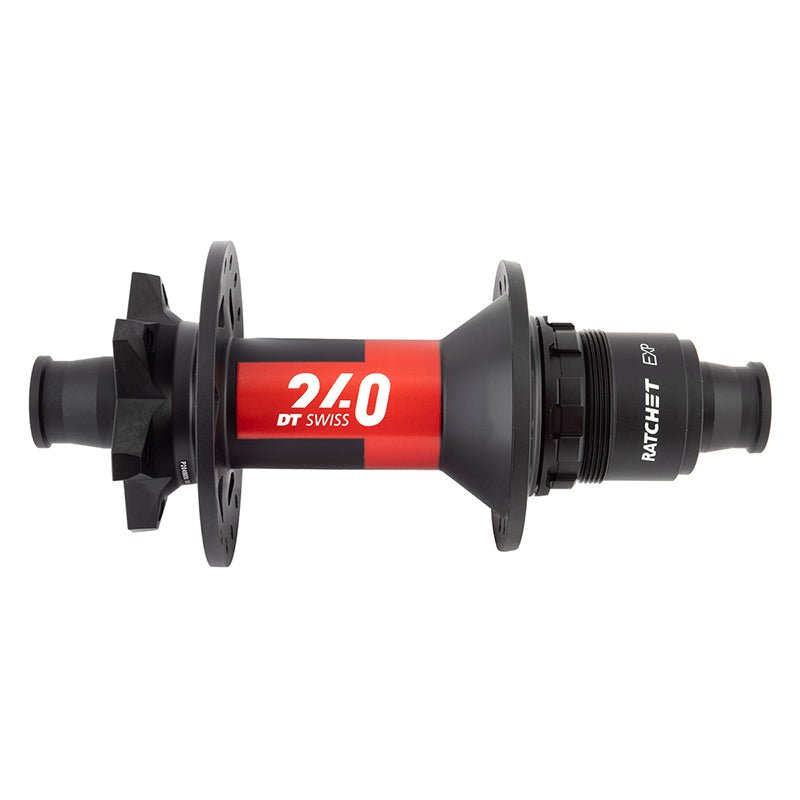 Hubs DT Swiss DT Swiss 240 EXP Rear Hub - 12 x 148mm 6-Bolt XD Black/Red 32H 36pt Dark Slate Gray