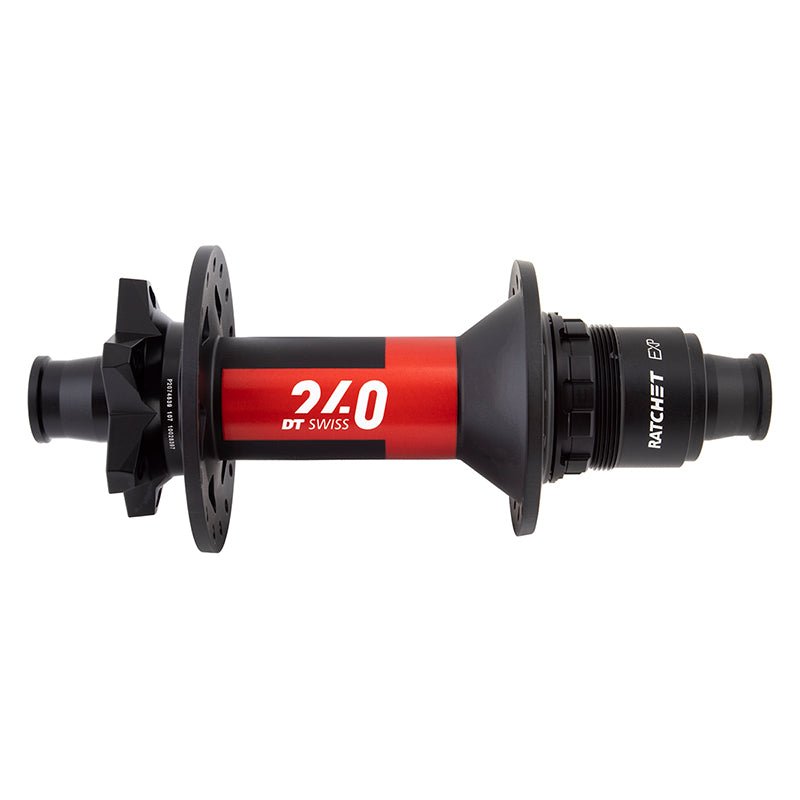 Hubs DT Swiss DT Swiss 240 EXP Rear Hub - 12 x 157mm 6-Bolt XD Black/Red 32H 36pt Dark Slate Gray