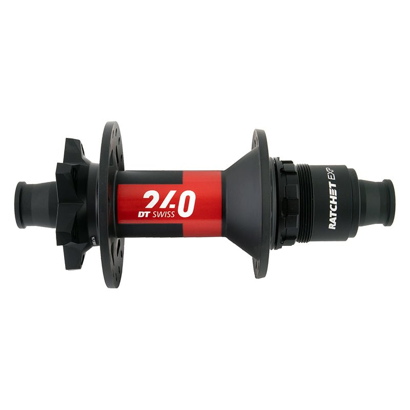 Hubs DT Swiss DT Swiss 240 EXP Rear Hub - 12 x 148mm 6-Bolt XD Black/Red 32H 54pt Dark Slate Gray