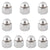 Hubs Sunlite Sunlite Sunlite Axle Nuts Front/Rear 3/8` x 26t Chromoly Sil Light Gray