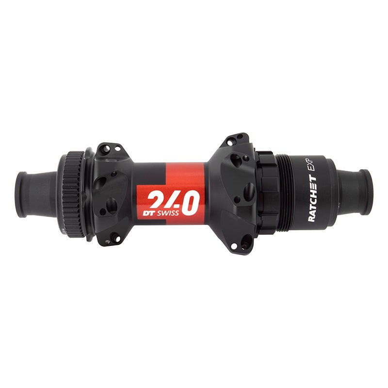 Hubs DT Swiss DT Swiss 240 EXP Rear Hub - 12 x 142mm Center-Lock XDR Black/Red 24H 36pt Dark Slate Gray