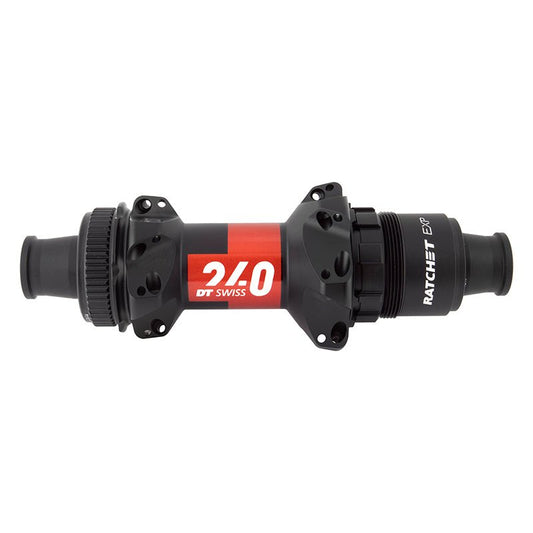 Hubs DT Swiss DT Swiss 240 EXP Rear Hub - 12 x 142mm Center-Lock XDR Black/Red 24H 36pt Dark Slate Gray