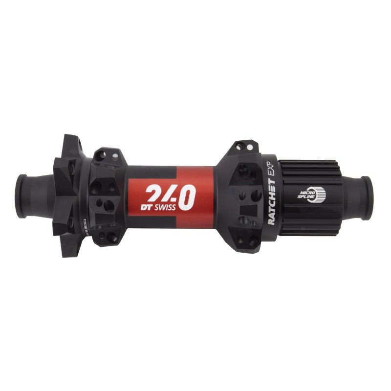 Hubs DT Swiss DT Swiss 240 EXP Rear Hub - 12 x 148mm 6-Bolt Micro Spline BLK/Red 28H 36pt Dark Slate Gray