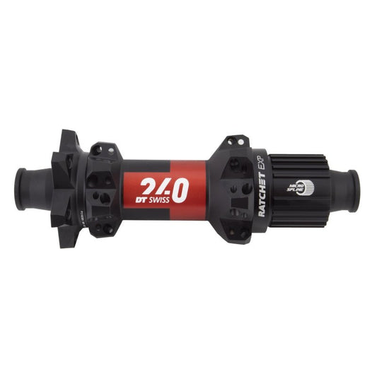 Hubs DT Swiss DT Swiss 240 EXP Rear Hub - 12 x 148mm 6-Bolt Micro Spline BLK/Red 28H 36pt Dark Slate Gray