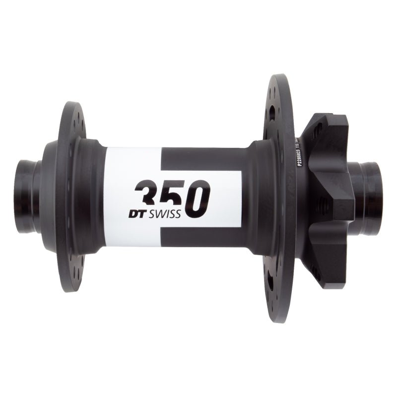 Front Hub DT Swiss DT Swiss 350 Front Hub - 15 x 100mm 6-Bolt Black 28H Dark Slate Gray