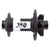 Front Hub DT Swiss DT Swiss 350 Front Hub - 15 x 100mm 6-Bolt Black 28H Dark Slate Gray
